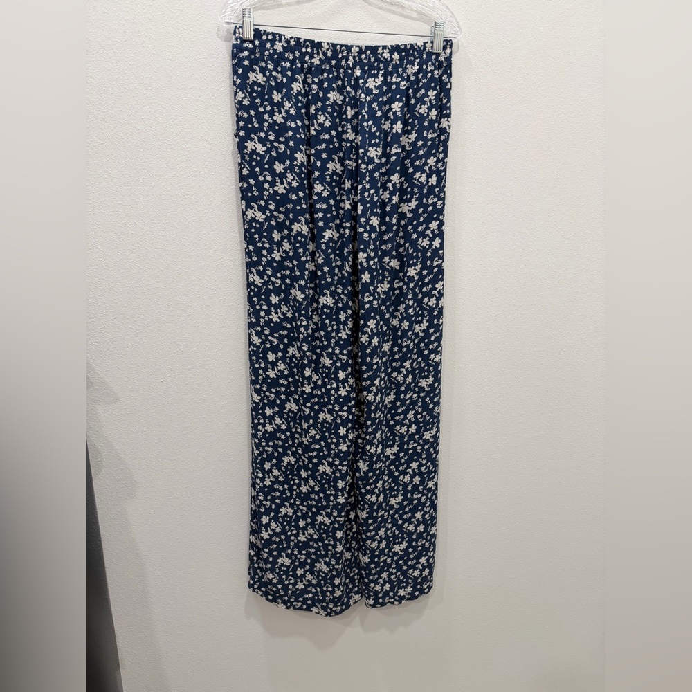 Dip Blue Floral Pattern Wide Pants size M - Picture 11 of 11
